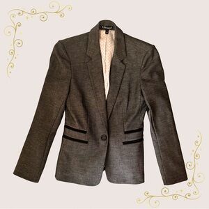 Express Charcoal Blazer